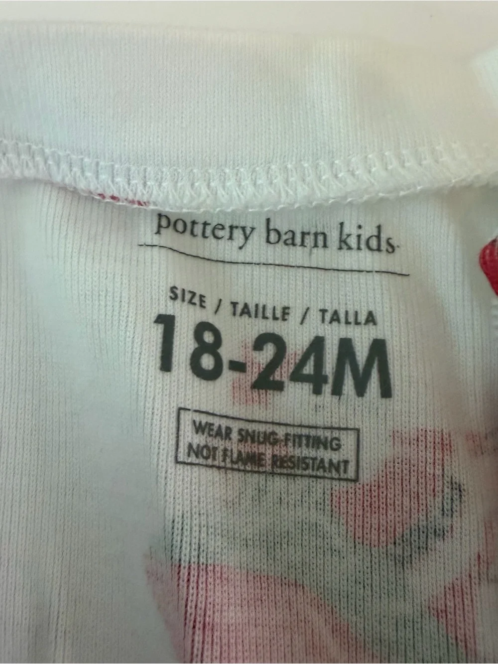 Pottery Barn Kids Santa Reindeer Christmas Holiday Footie Pajamas 18-24M